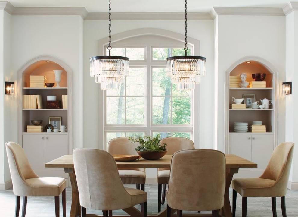 This is an example of a retro dining room in New York.