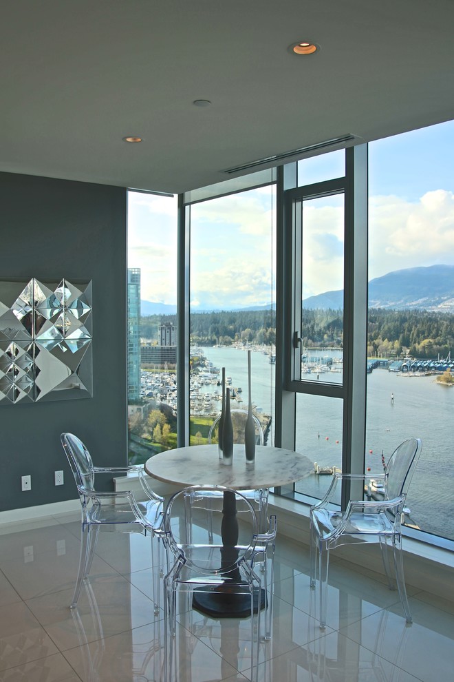 Dining room - modern dining room idea in Vancouver