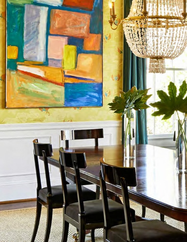 Elegant dining room photo in Charlotte