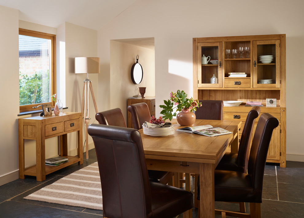 Quercus - Rustic Solid Oak Dining Room. - Transitional - Dining Room ...