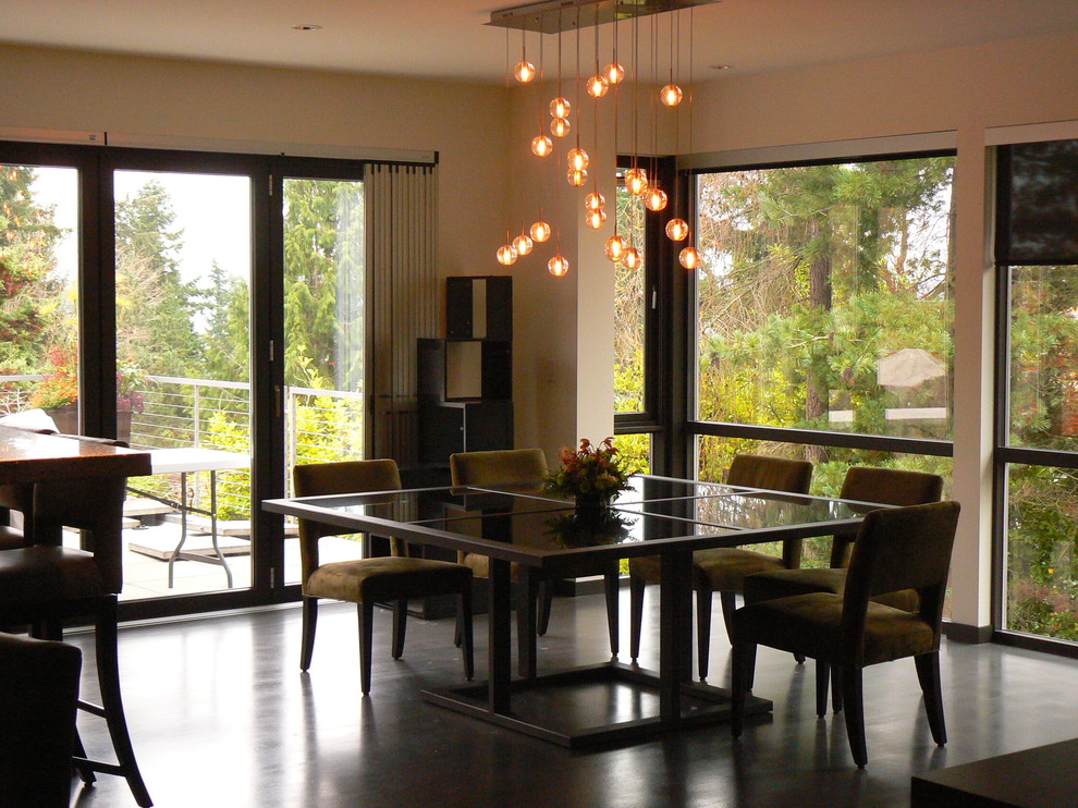 Inspiration for a contemporary dining room in Seattle.