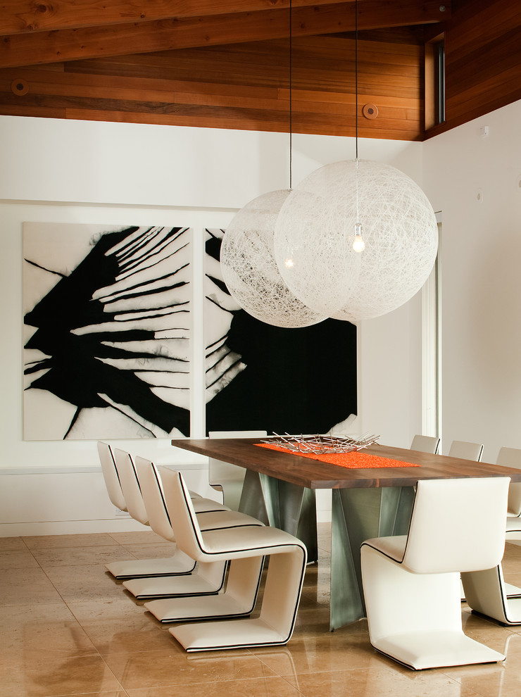 Inspiration for a modern dining room in San Diego.