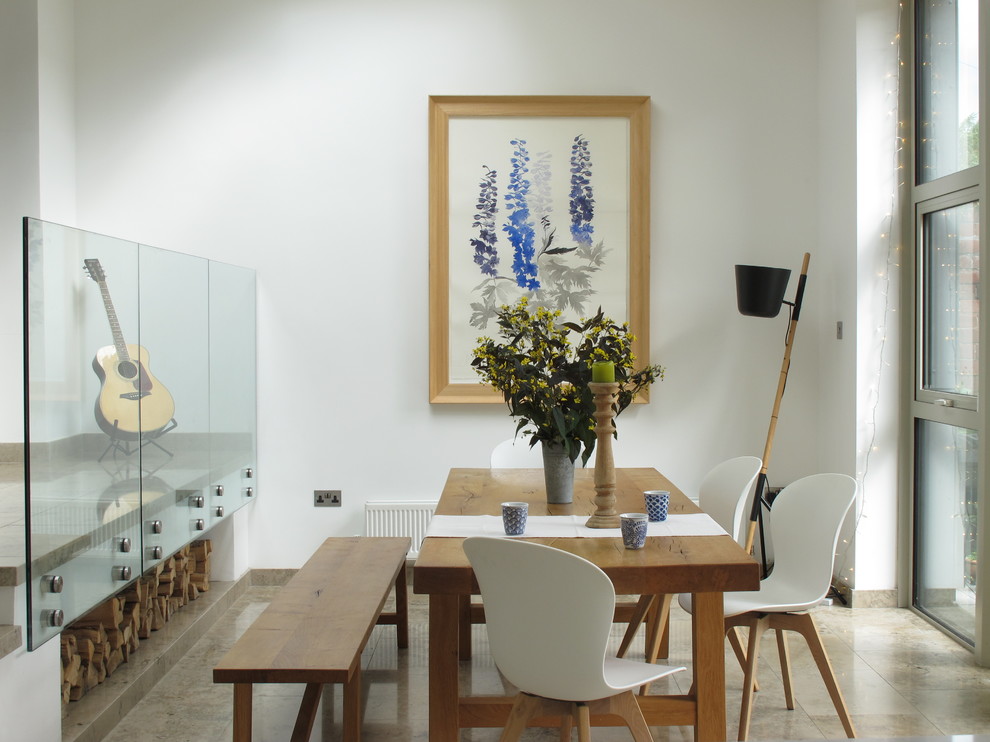 Inspiration for a modern dining room remodel in Dublin