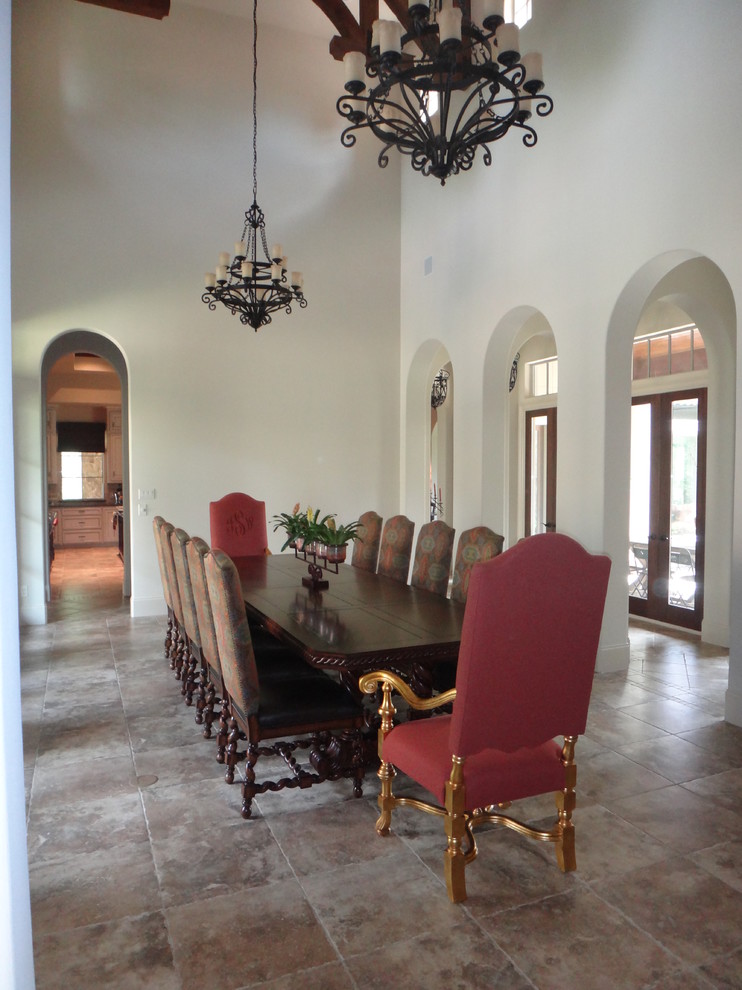 Photo of a traditional dining room in Houston.