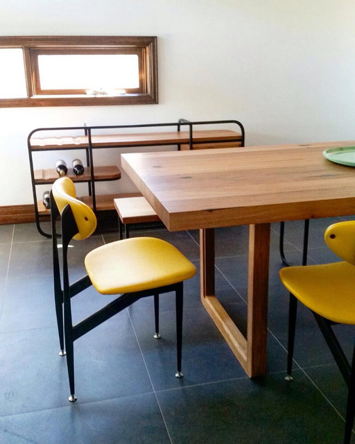 Recycled Timber Tables Contemporary Dining Room Melbourne by