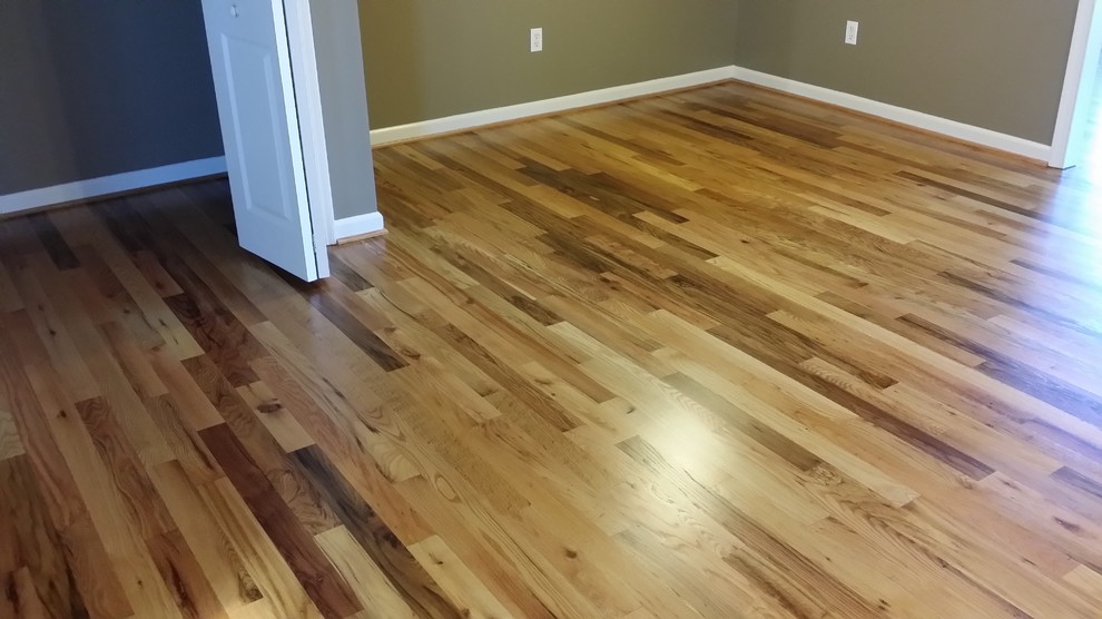 Red Oak Floors 2 Common Sanded & Finished Traditional Dining Room Other by Sheaves
