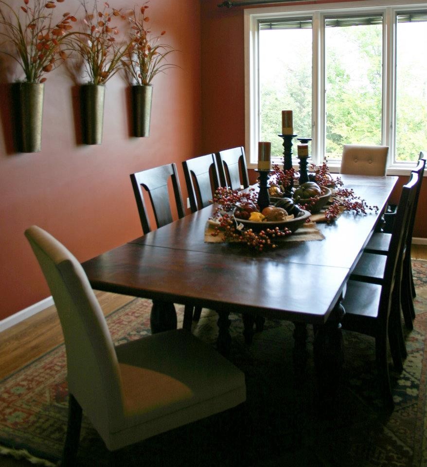 Redesigned Dining Space AFTER Transitional Dining Room