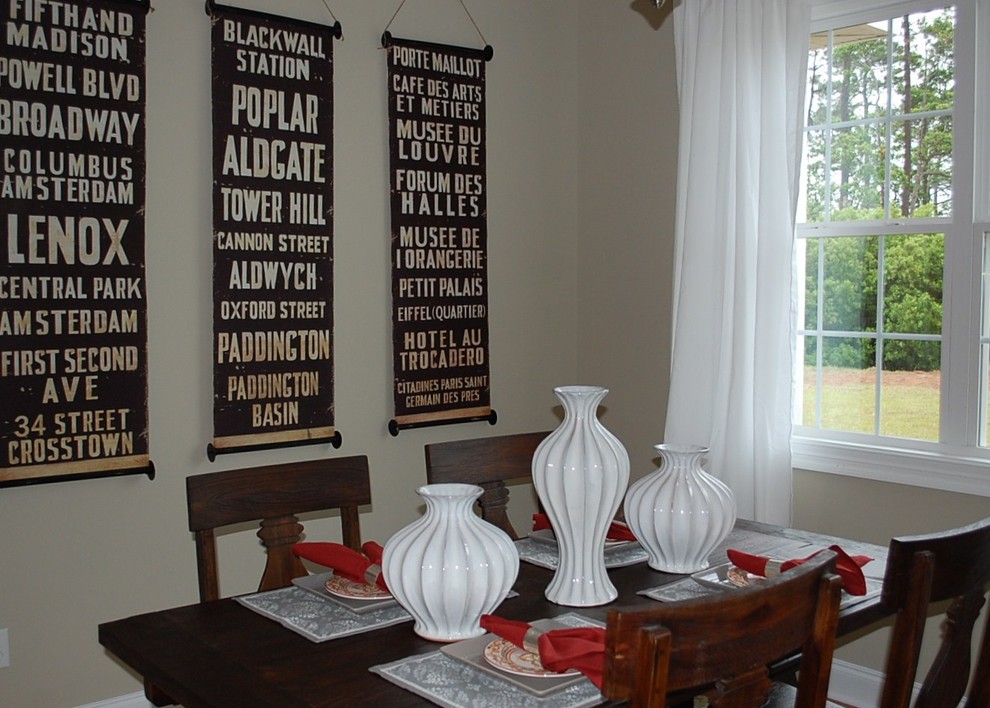 Photo of a contemporary dining room in Wilmington.