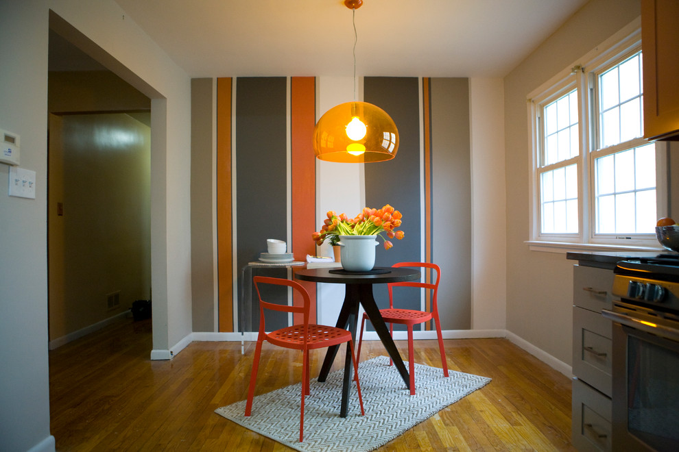 Eclectic kitchen/dining room combo photo in New York