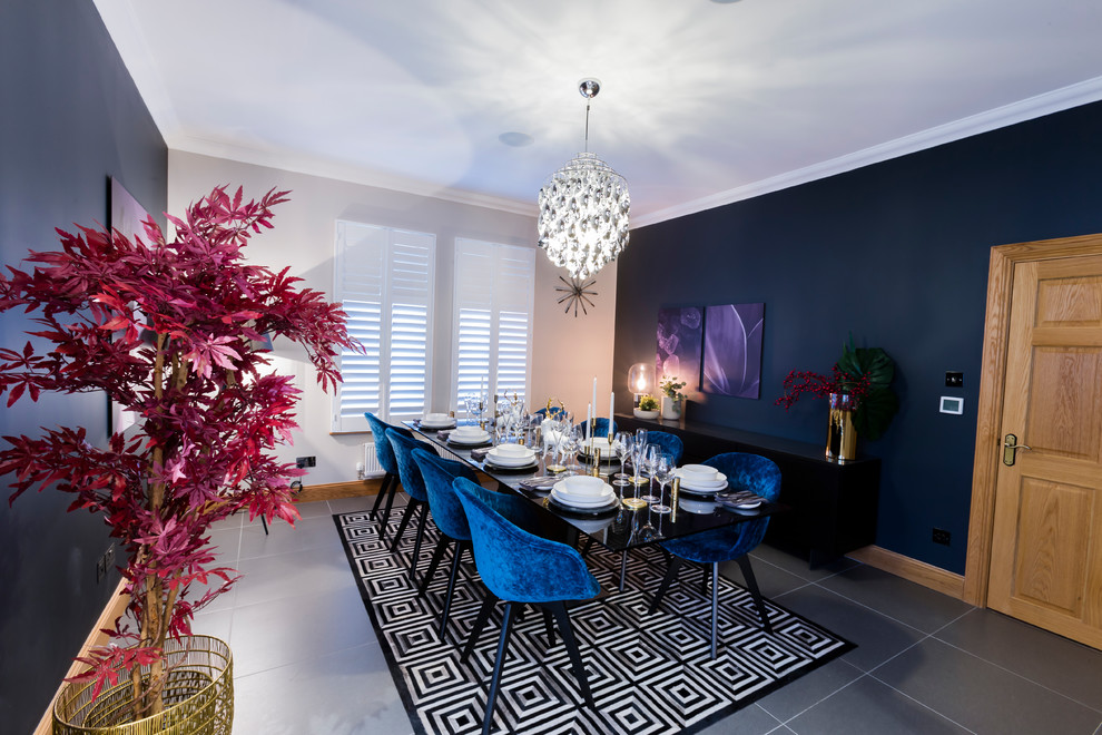 Photo of a contemporary dining room in Glasgow.