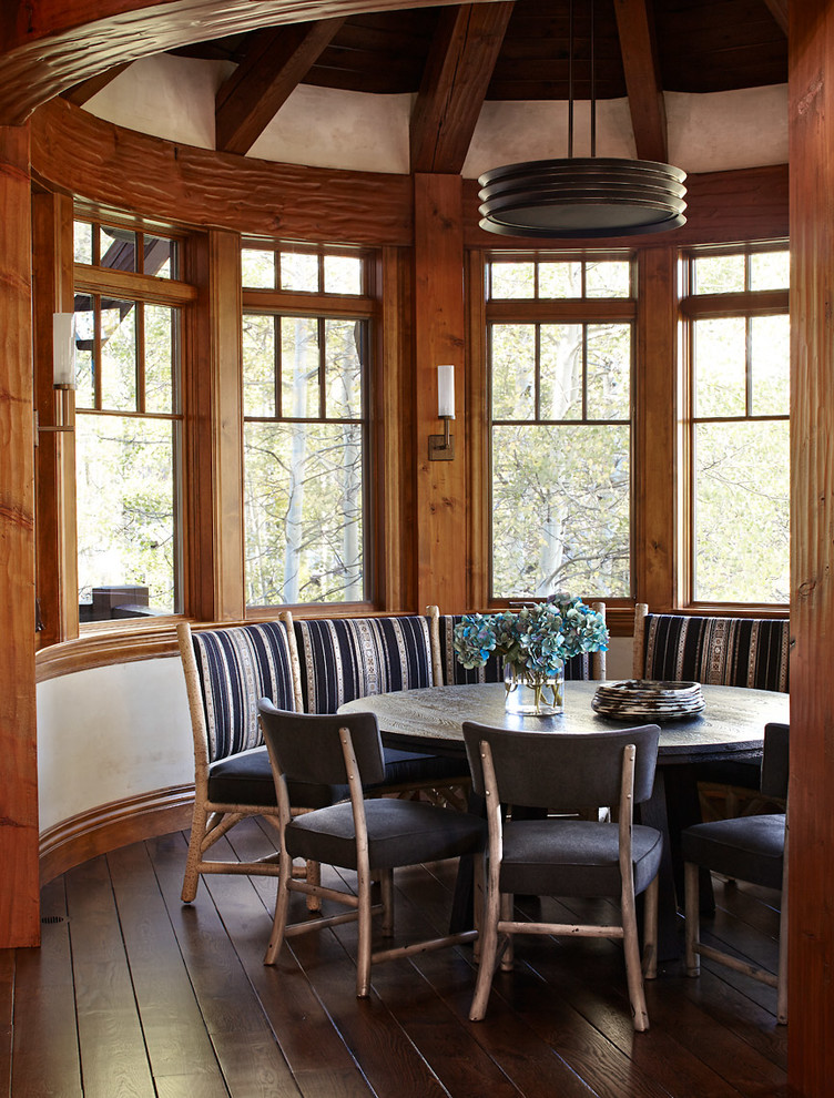 Renovated Mountain Retreat Rustic Dining Room Denver by