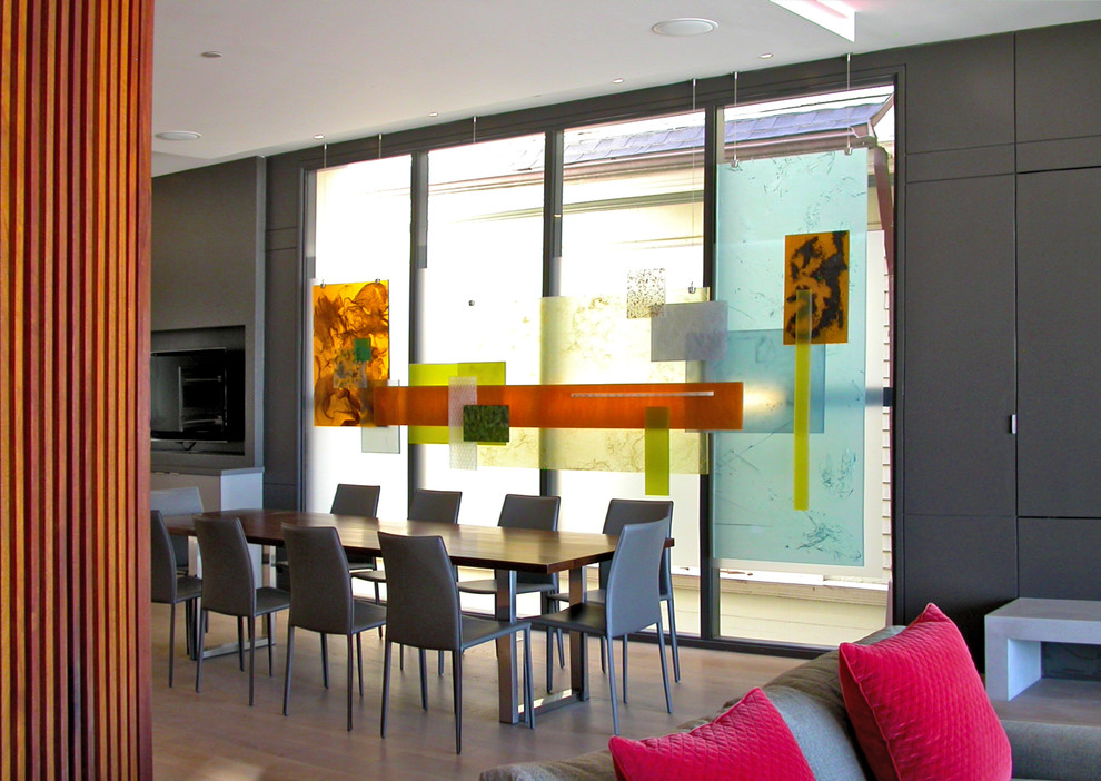Resin Custom Art Panel/Screen Modern Dining Room San Francisco