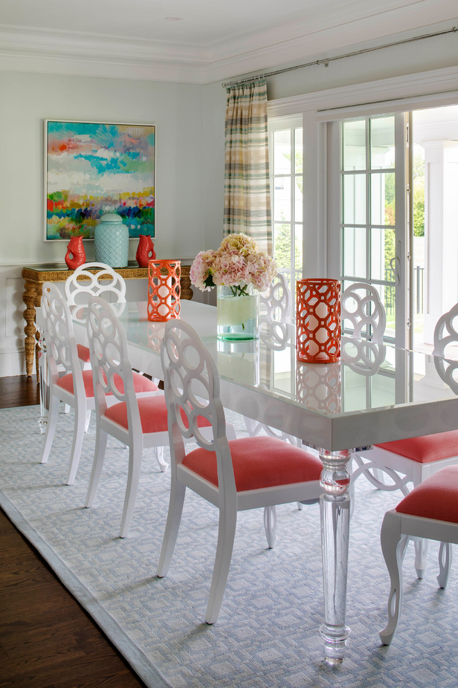Beach style dining room photo in Providence