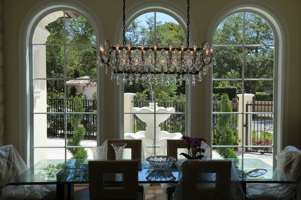 Photo of a classic dining room in Miami.