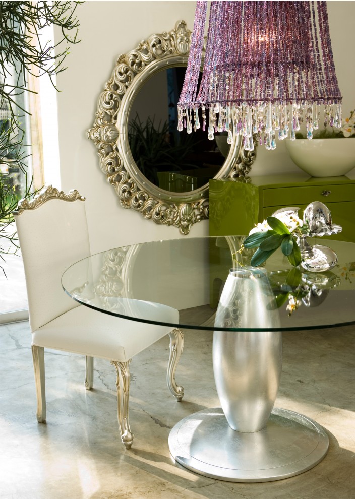 Inspiration for an eclectic dining room remodel in London