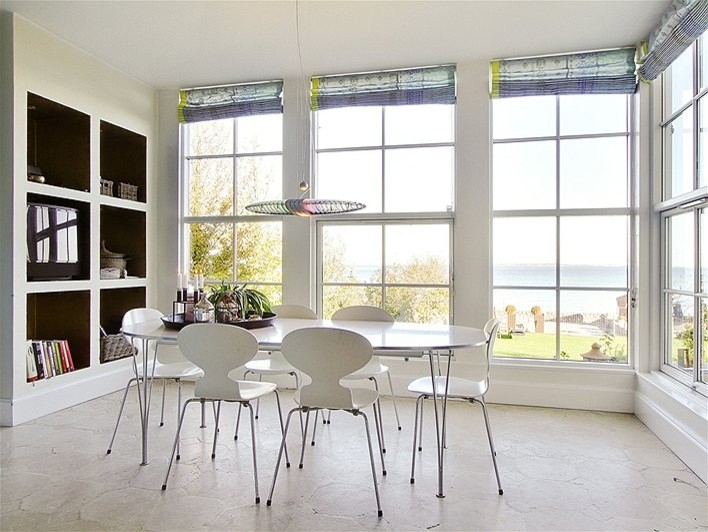 This is an example of a scandinavian dining room in Other.