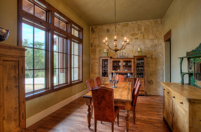 Rustic Elegance In Fair Oaks Ranch Rustic Dining Room Austin By Garner Homes