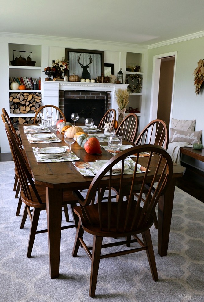 Rustic Farmhouse Dining Room Table, Raymour And Flanigan Kitchen Island With Seating