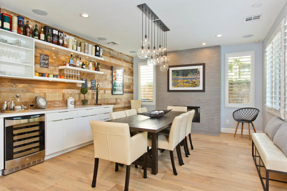 Example of a mountain style dining room design in DC Metro
