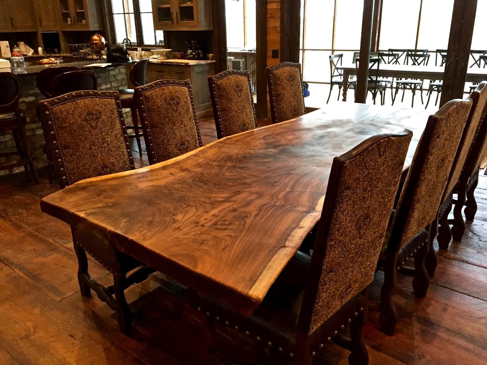 Rustic Reclaimed Live Edge Tables Rustic Dining Room Nashville by Littlebranch Farm Houzz