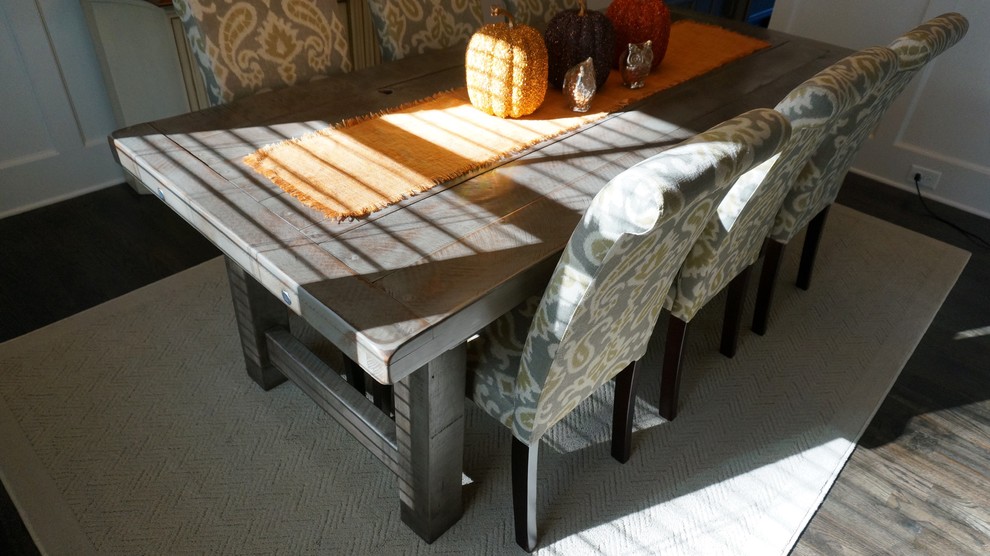 Rustic Slate Gray The Clayton Farm Dining Table Room Atlanta By Trades Furniture - Slate Gray Dining Room Set Rustic Slate Gray The Clayton Farm Dining Table Room Atlanta By Trades Furniture - Slate Gray Dining Room Set