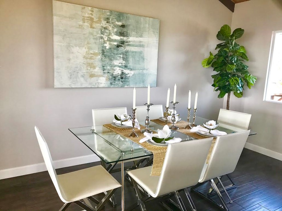 San Diego Staging Bay View Transitional Dining Room San Diego