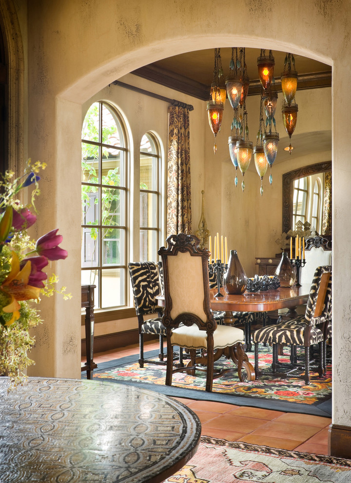 Example of an eclectic dining room design in Kansas City