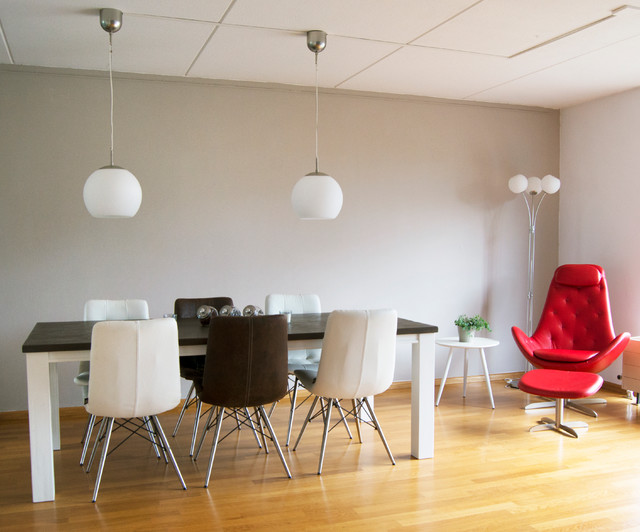 Scandinavian & Zen Living & Dinning Moderne Salle à Manger Lyon