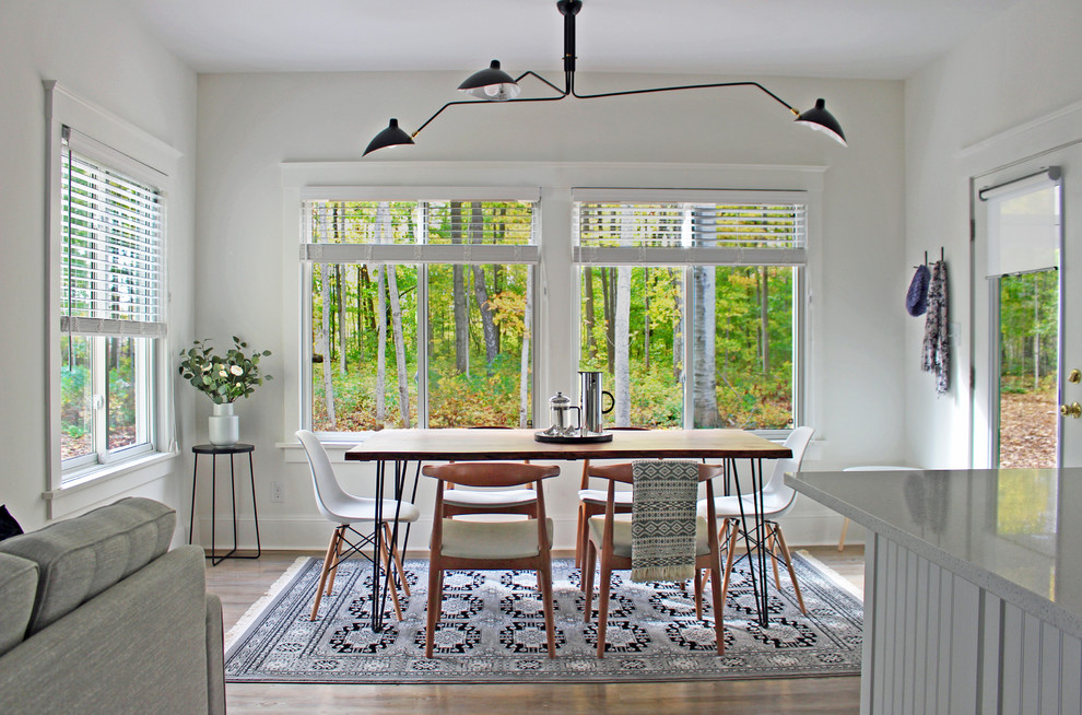 Design ideas for a scandi dining room in Toronto.