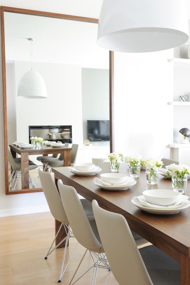 Photo of a scandi dining room in Vancouver.