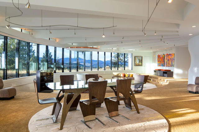 Sculptured House - Contemporary - Dining Room - Denver - by James Florio  Photography | Houzz IE