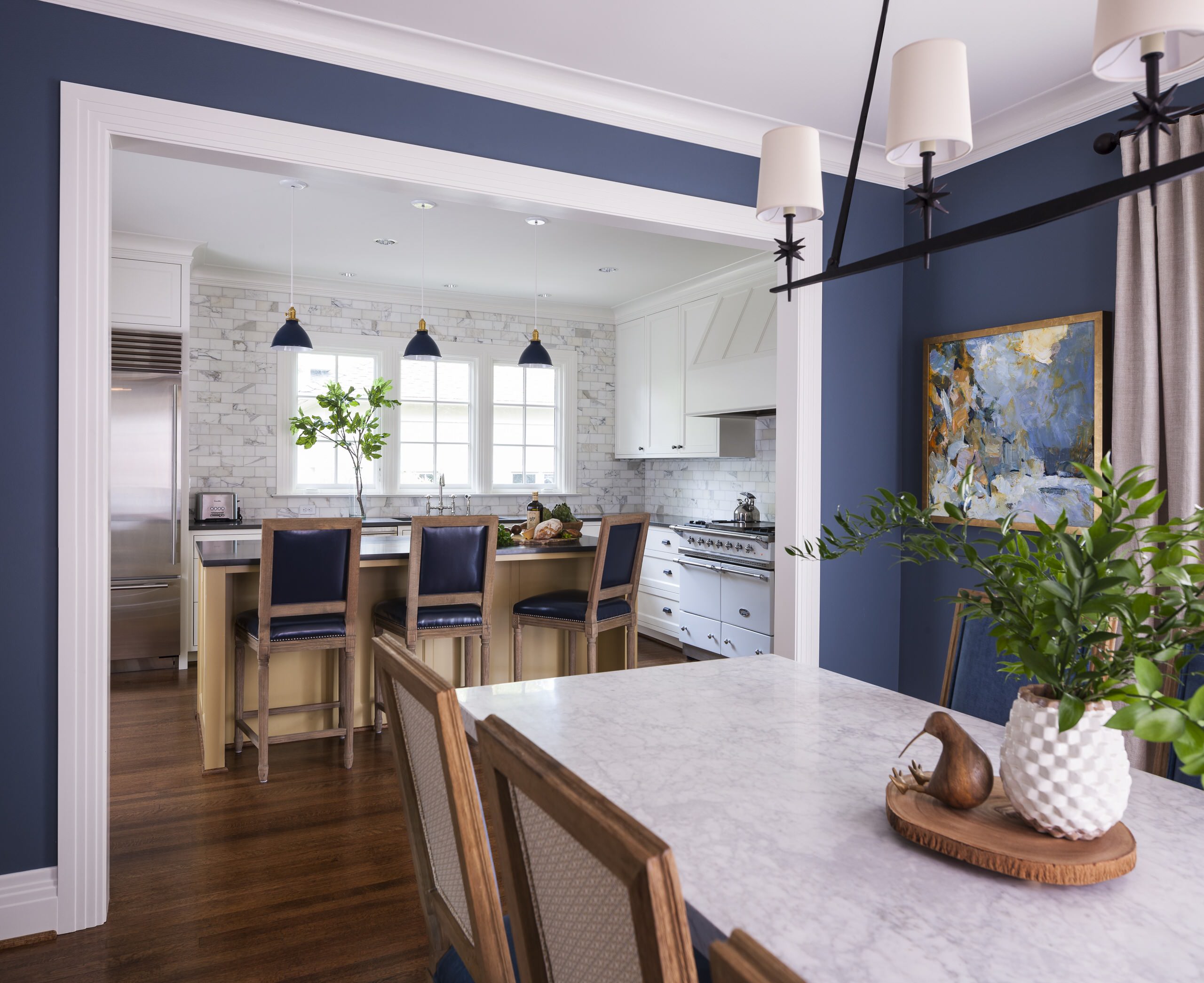 75 Beautiful Dining Room With Blue Walls Pictures Ideas February 2021 Houzz