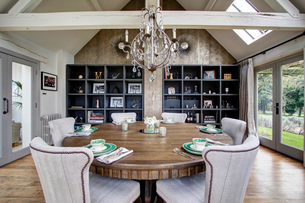 This is an example of a traditional dining room in London.