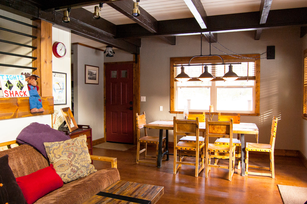 Serene Lakes Cabin Rustic Dining Room Sacramento By J Tight Interiors Houzz