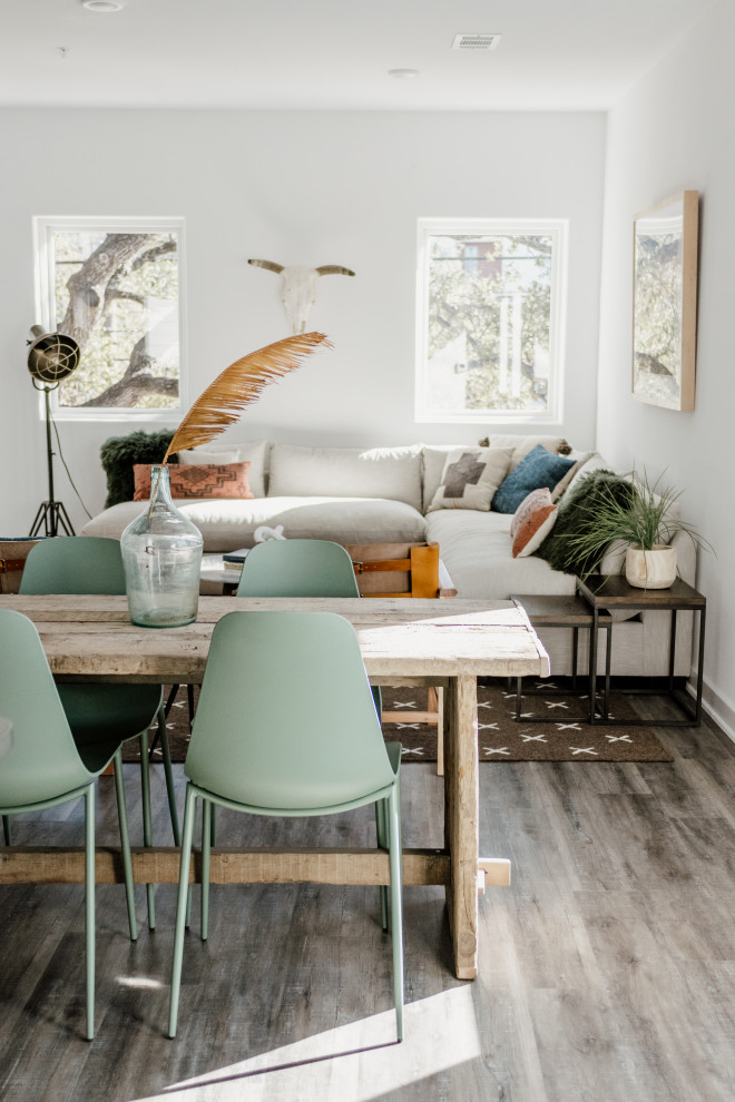 Inspiration for a scandi dining room in Austin.