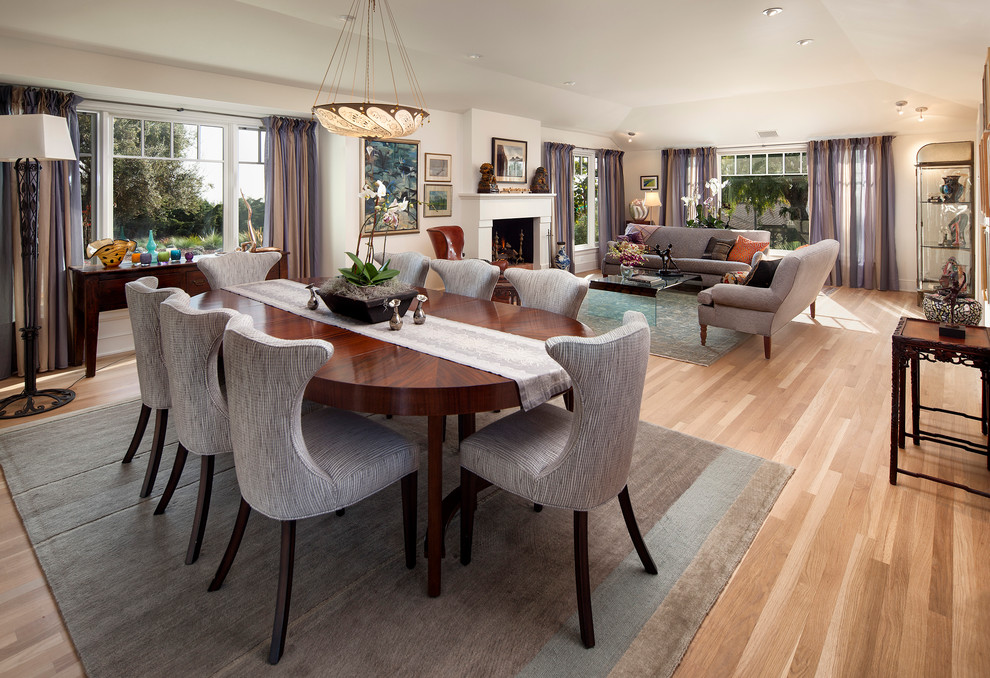 Shingle Style Dining Room Santa Barbara by Becker Henson Niksto