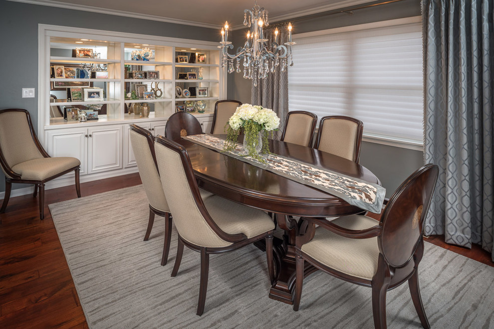 Simplified and Elegant Condominium Living Traditional Dining Room