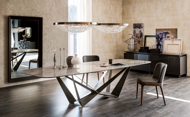 Skorpio Keramik Dining Table by Cattelan Italia - モダン - ダイニング - ニューヨーク -  MIG Furniture Design, Inc. | Houzz (ハウズ)