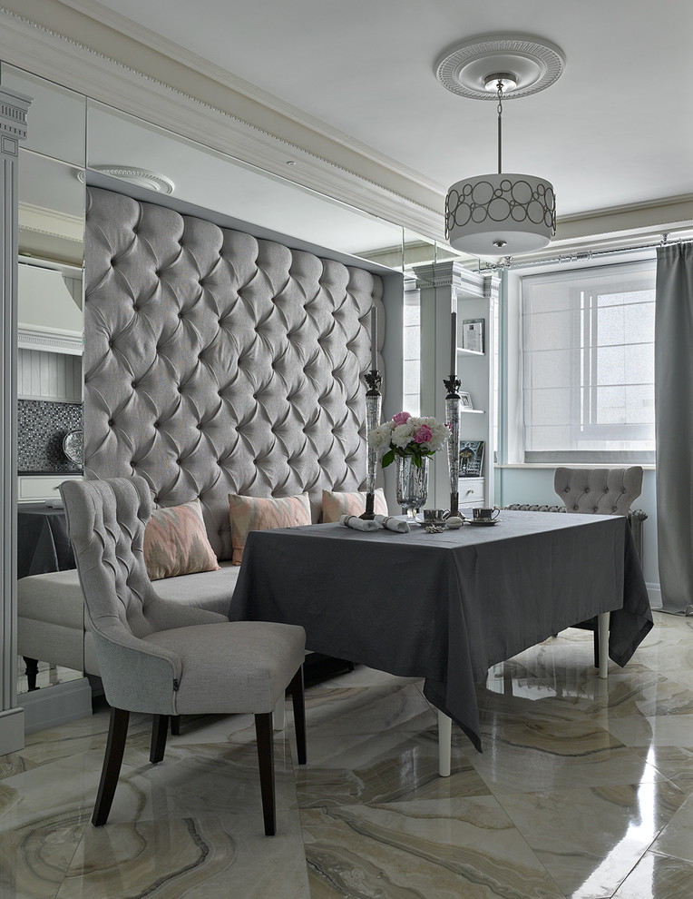 Inspiration for a classic dining room in London.