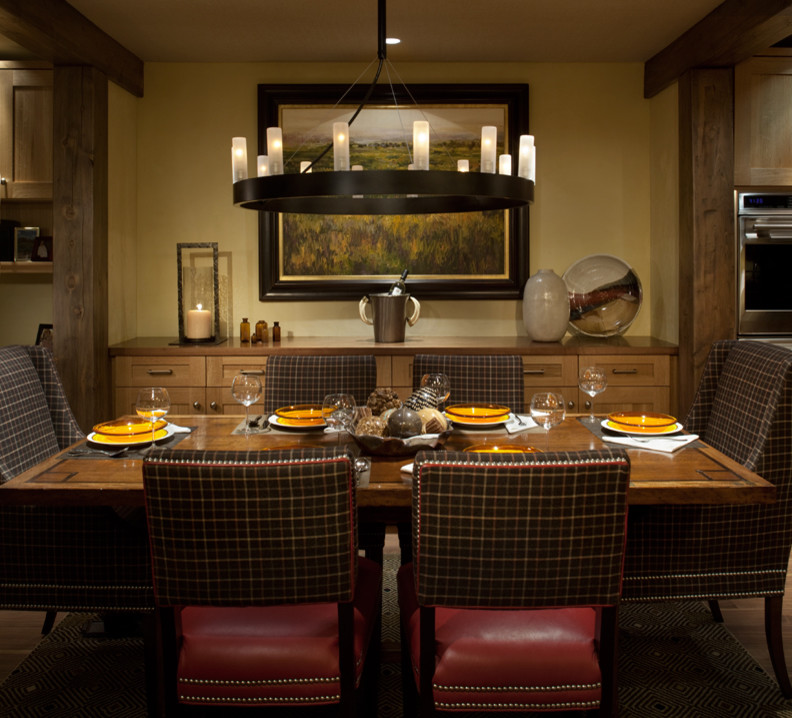 Inspiration for a modern dining room remodel in Denver