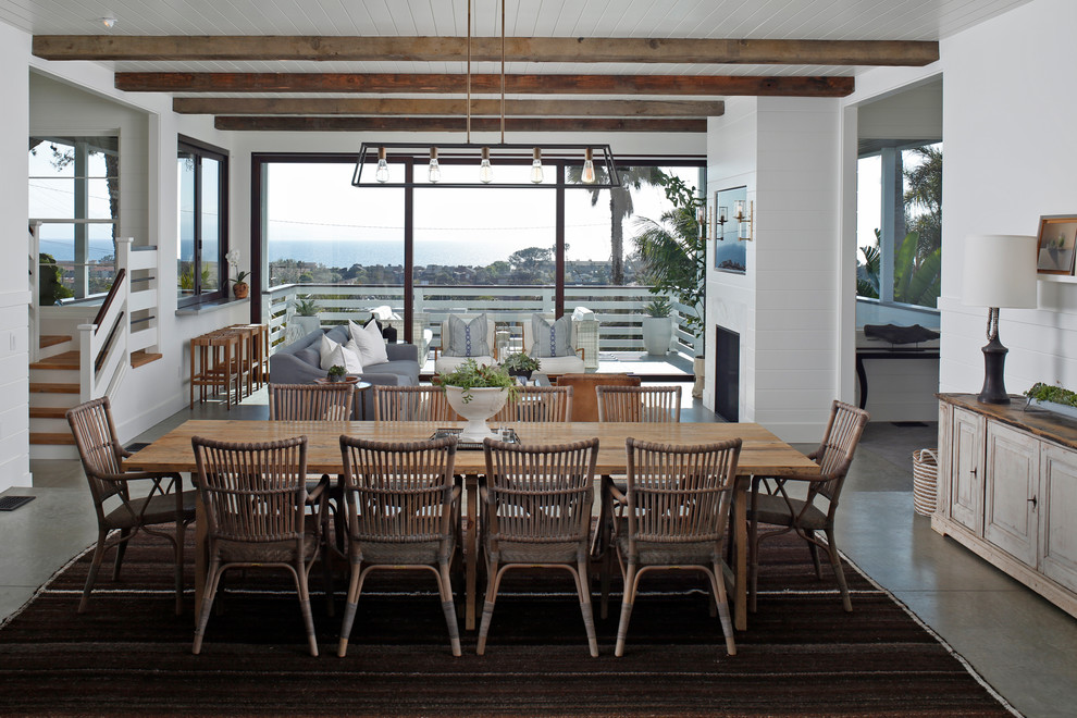 Design ideas for a nautical dining room in San Diego.