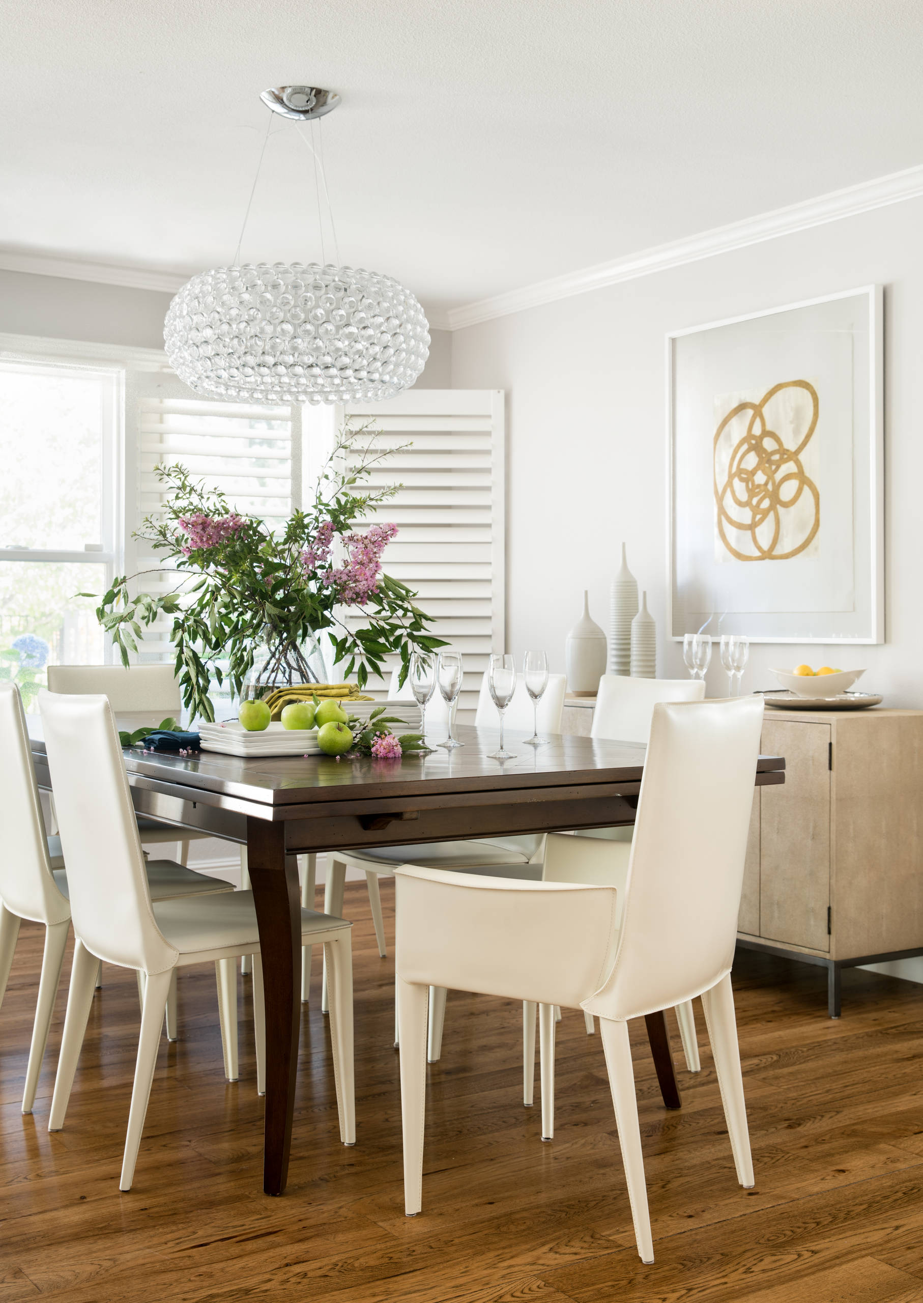 Transitional Dining Room, Ranch Style Dining Room Chairs