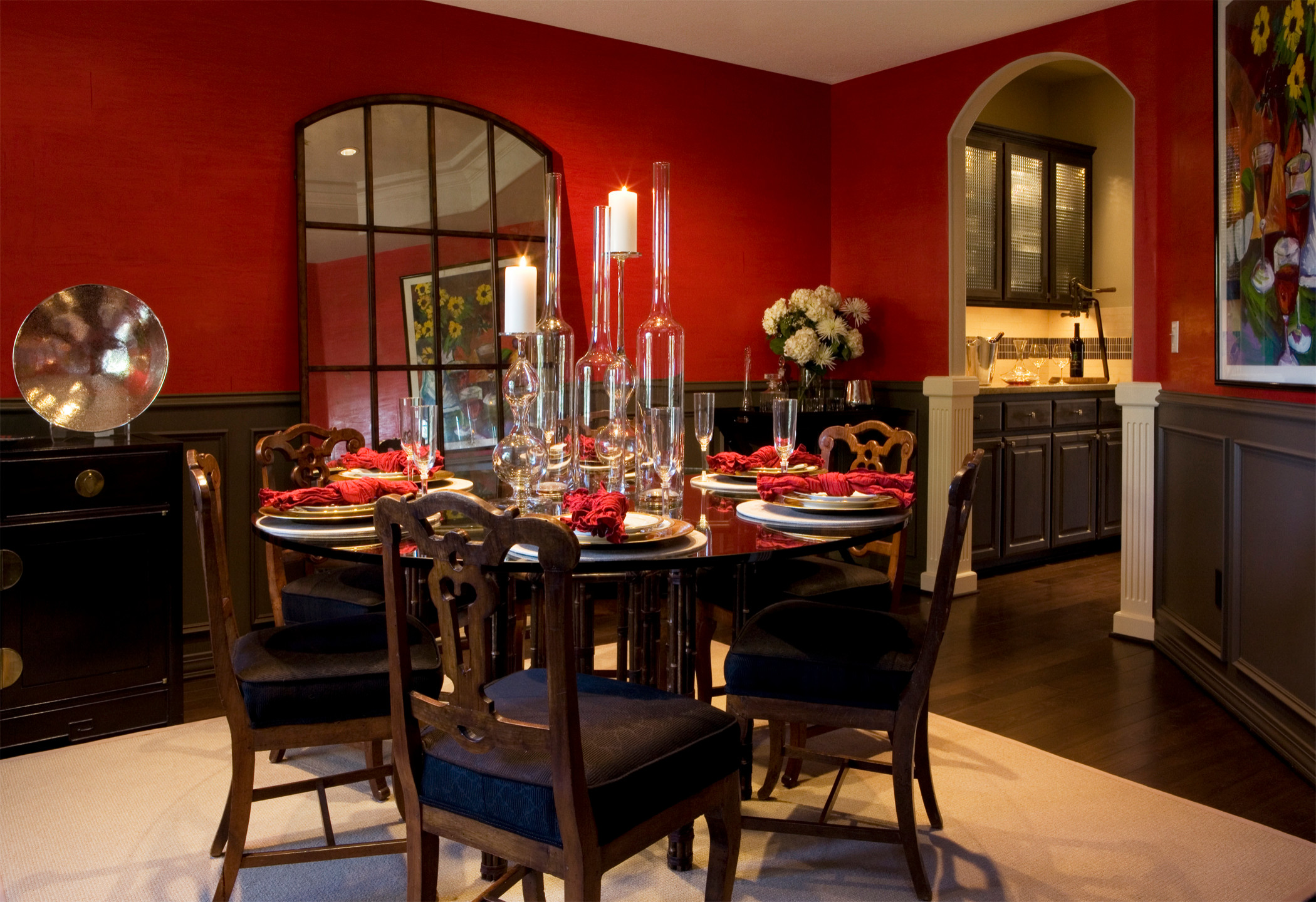 29+ Latest Red Decor In Dining Room for Your Collection - House Corner
