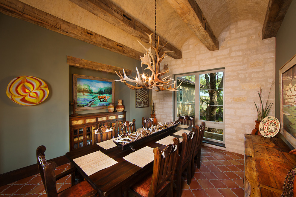 Immagine di una sala da pranzo stile rurale