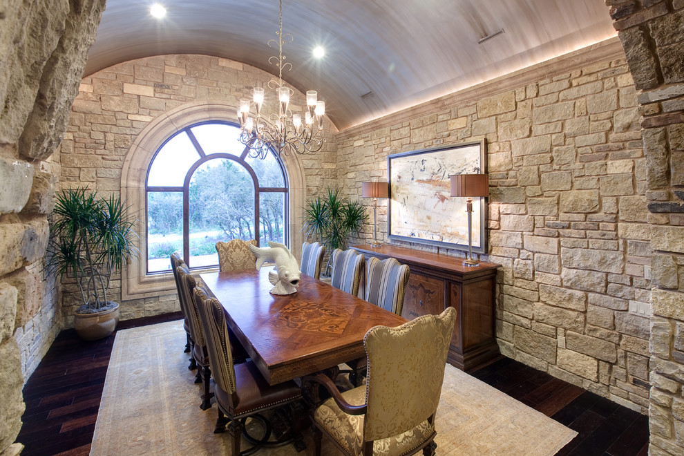 Elegant dining room photo in Austin