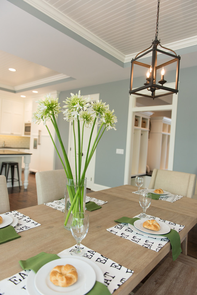 Design ideas for a farmhouse dining room in Grand Rapids.