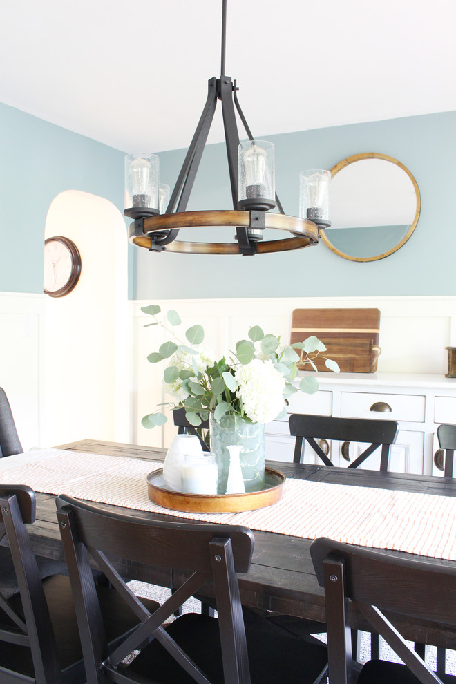 Springfield Industrial Farmhouse Dining Room Farmhouse Dining Room