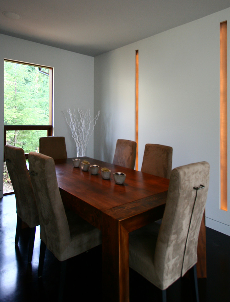 Inspiration for a contemporary dining room remodel in Vancouver