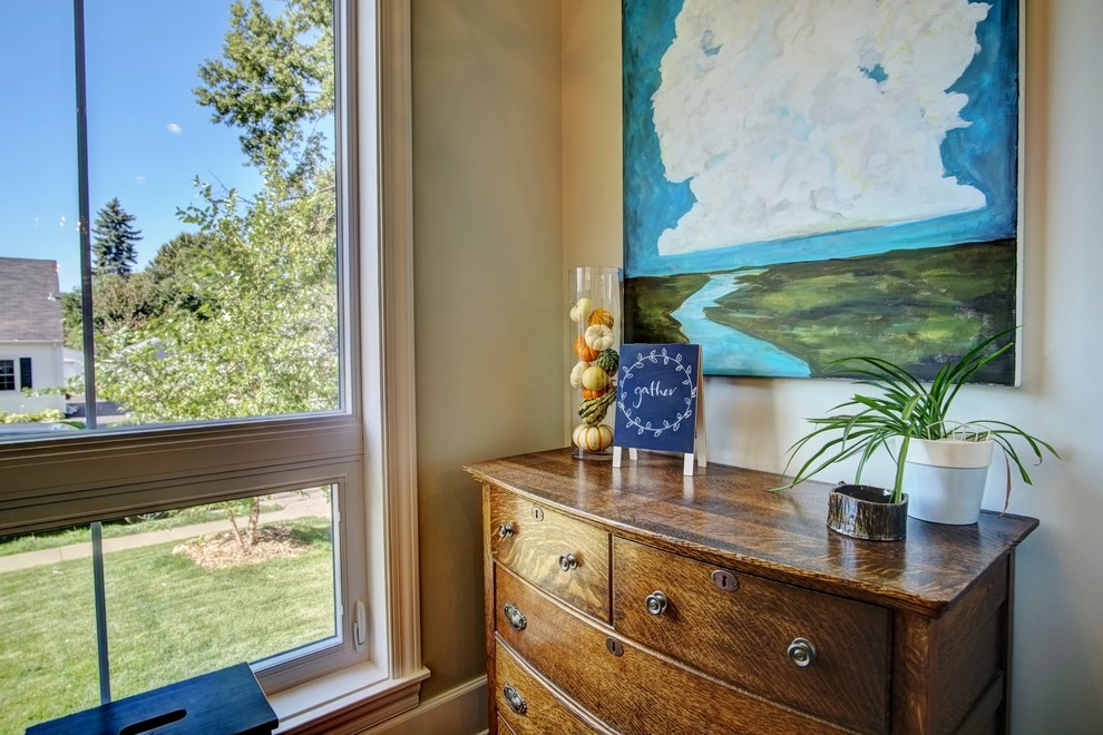 Farmhouse dining room photo in Minneapolis