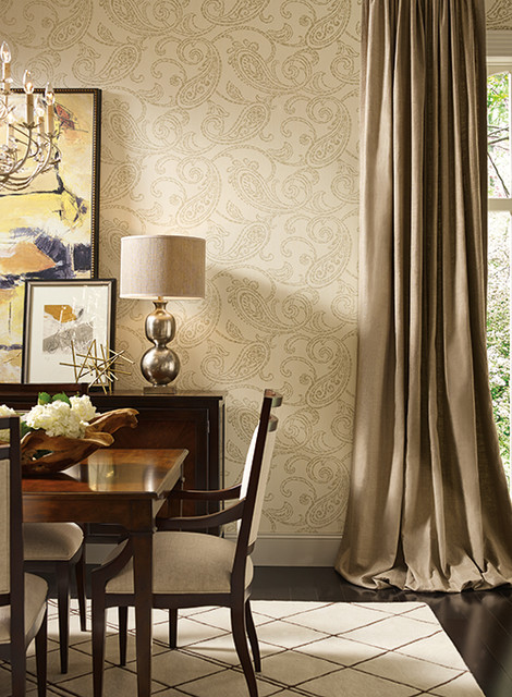 Stacy Garcia Wallpaper - Transitional - Dining Room - Other - by York